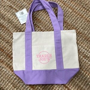 Trader joe’s pastel bag - purple